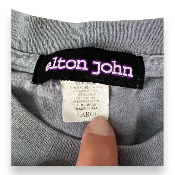 Elton John Pinball Wizard Band Tee Size Large - Picture 5 of 5